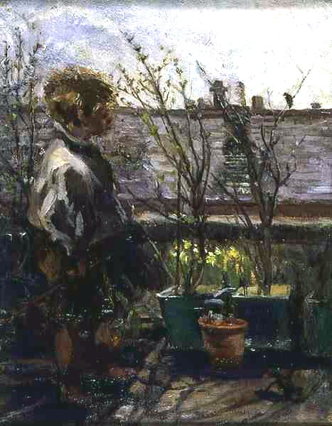 Boy on a Roof Garden (Мальчик в саду на крыше)