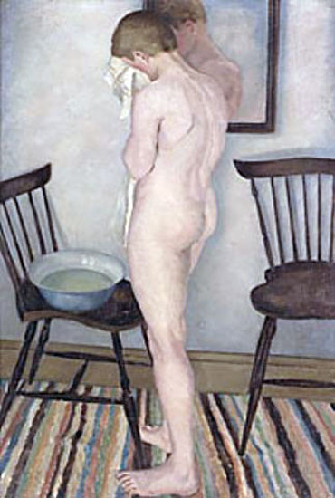 Pojke som tvattar sig (Умывающийся мальчик), 1923