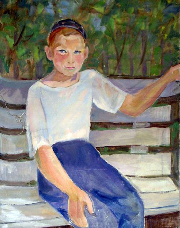 Мальчик в тюбетейке (The boy in the hat), 1930е