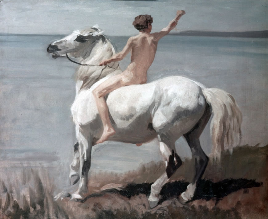 Der Junge auf dem Schimmel (Мальчик на белом коне), 1872