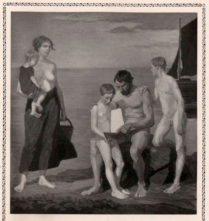 Familie am Ostseestrand (Семья на берегу Балтийского моря), 1909