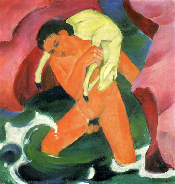 Der Hirte Knabe mit Lamm (Пастушок с ягнёнком), 1911