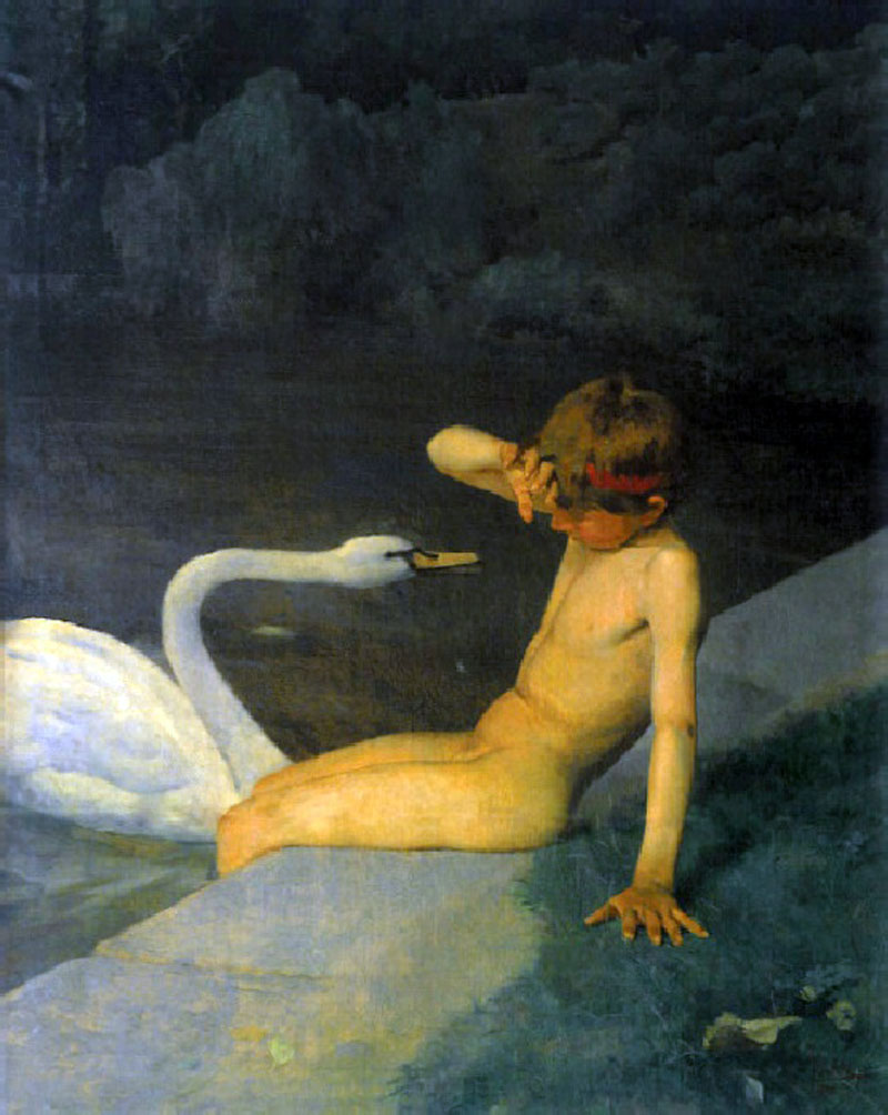 Niño con cisne (Мальчик и лебедь)