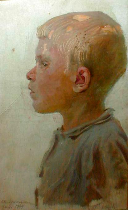 Портрет мальчика [в профиль] (Portrait of the boy in profile), 1910-е