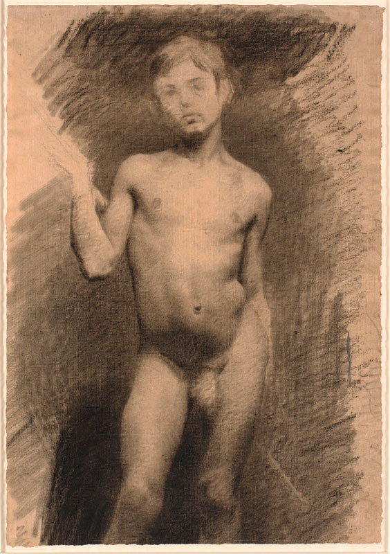 Stående nøgen dreng (Стоящий голый мальчик), 1884-1885