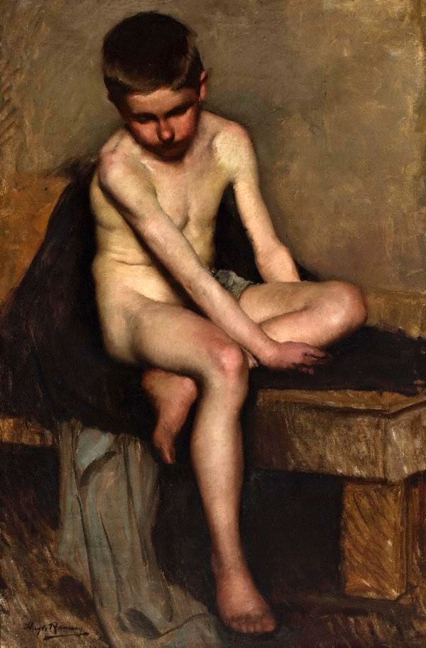 Untitled / Nude study of a boy (Без названия / Эскиз голого мальчика), 1895