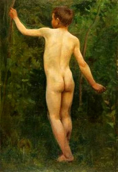 A Study Of A Nude Boy (Эскиз голого мальчика), 1880