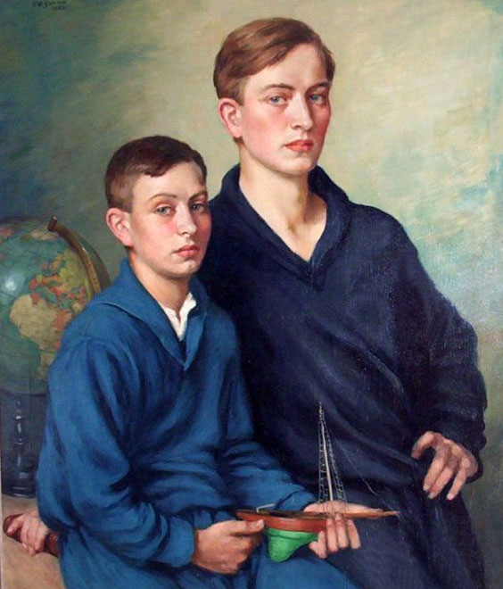 Portrait of the Artist's Sons, Ivan & Pavel (Портрет сыновей художника, Айвона и Павела)