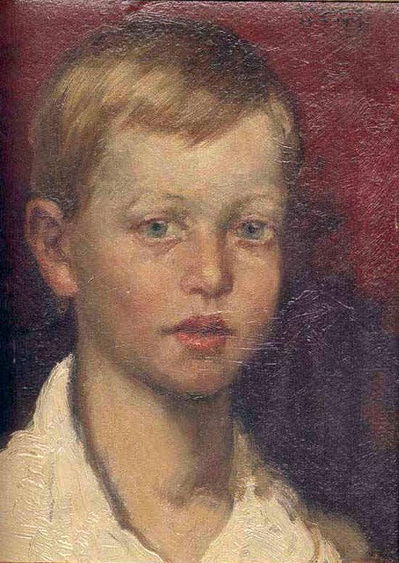 Portrait of Ivan Šimon [son of the artist] (Портрет Айвона Шимона, сына художника)