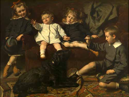 Portrait des enfants Colard (Портрет детей семейства Колар), 1874