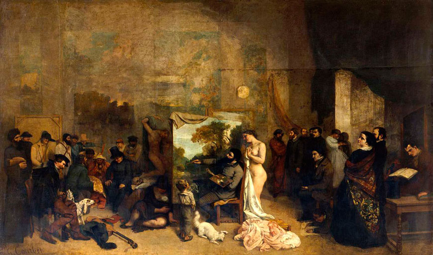 The Painter's Studio- A Real Allegory of a Seven Year Phase in my Artistic (and Moral) Life, 1855