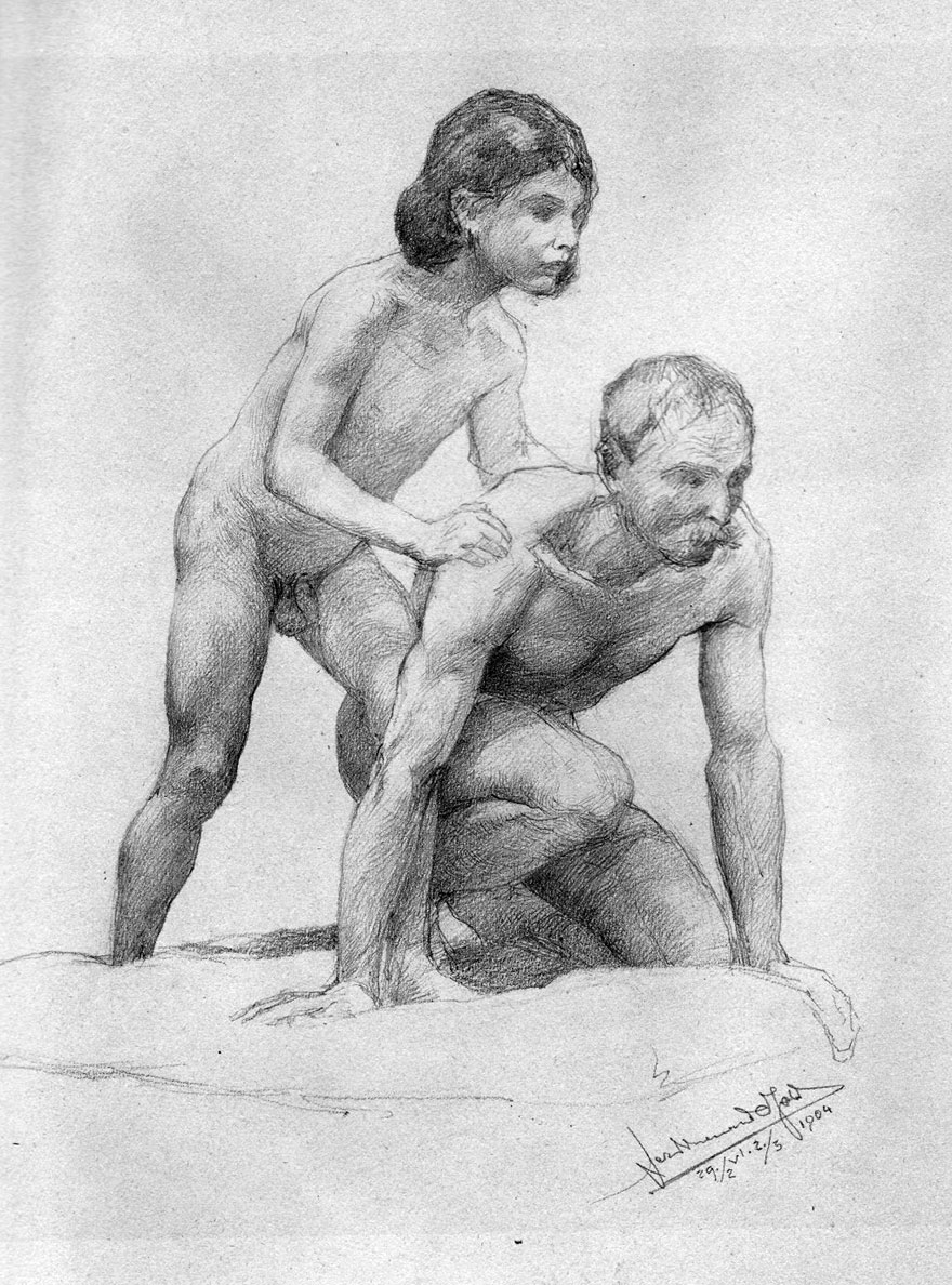 Male Nudes (Обнажённые мужчины), 1904