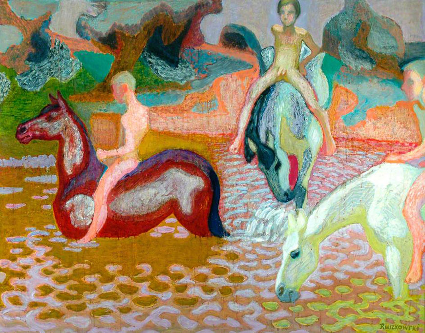 Boys Watering Horses (Мальчики, купающие коней), 1977