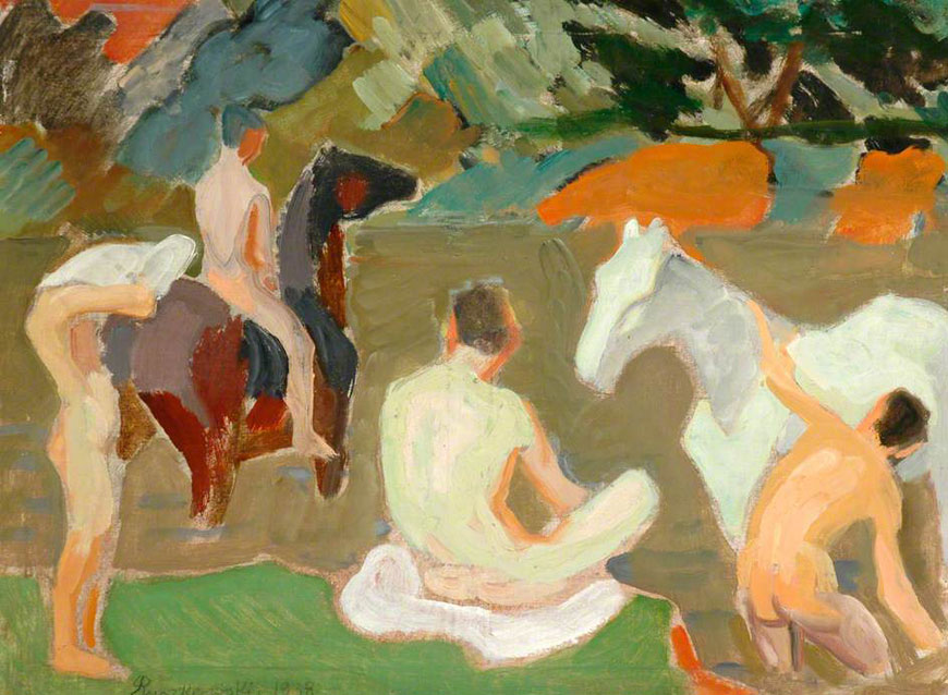 Study for 'Boys Watering Horses' (Эскиз к картине 'Мальчики, купающие коней')