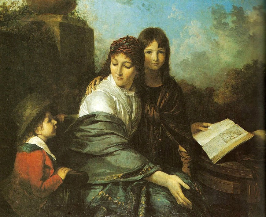 La Lecture de la fable (Читая басню), 1796