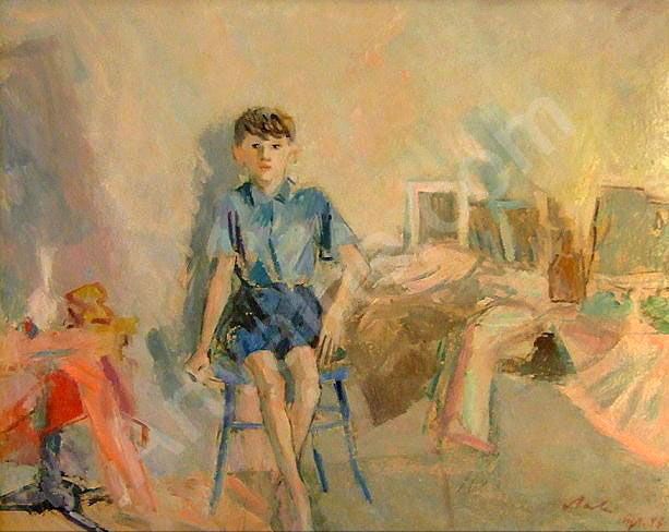 Knabe in Atelier sitzend (Мальчик, сидящий в студии), 1943