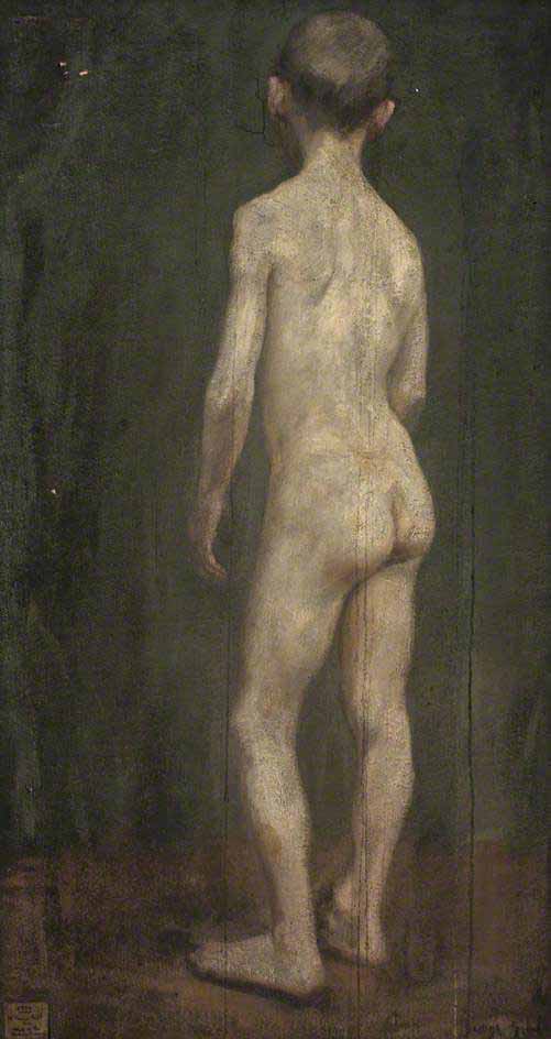 Back of Standing Nude Boy (Стоящий обнажённый мальчик со спины), 1894