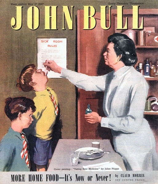 Front cover of 'John Bull' (Обложка журнала 'Джон Булл'), May 1947