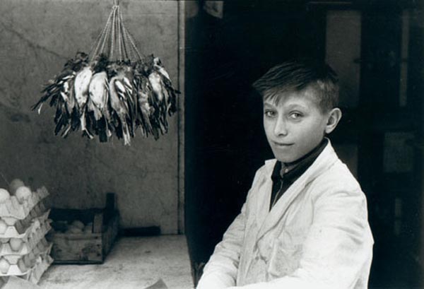 Butcher boy with birds (Мальчик-мясник с птицами), 1957