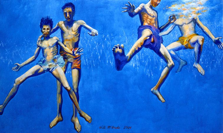 Two Boys Swimming Twice (Двое мальчишек купаются парами), 2001