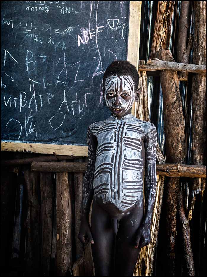 Boy Karo in School (Мальчик племени Каро в школе), 2018