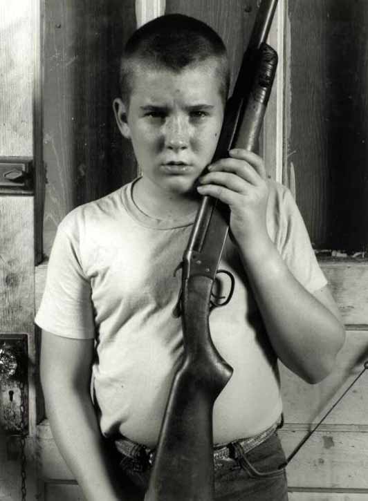 Boy with Shotgun (Мальчик с ружьём), 1995