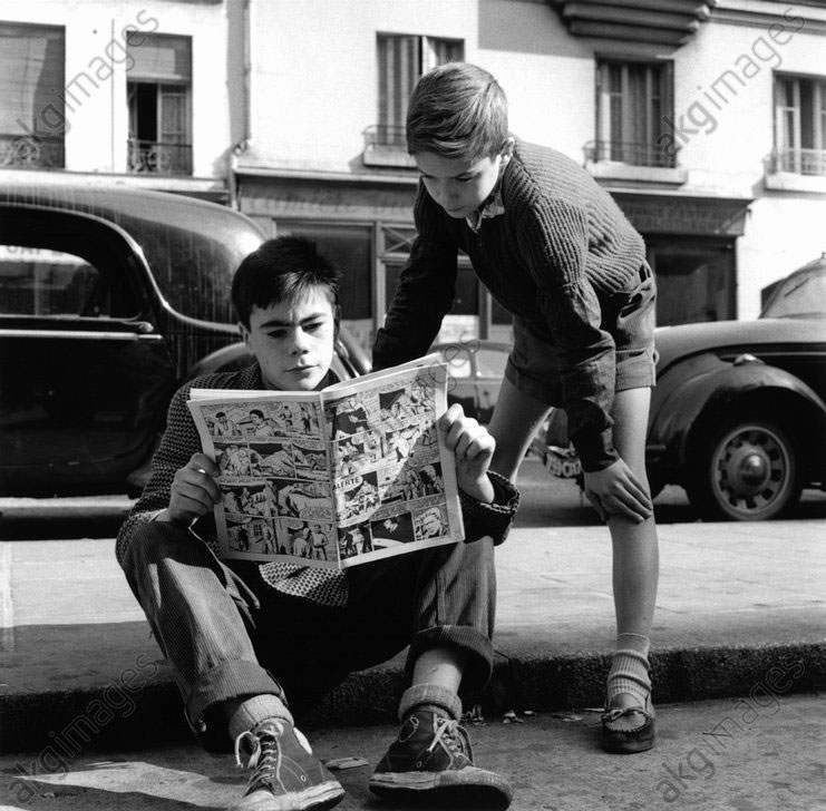 Boys reading comic (Мальчики, читающие комиксы), c.1950s