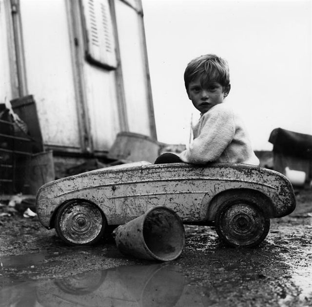 Boy on a pedal scooter (Мальчик в педальном автомобиле), c.1961