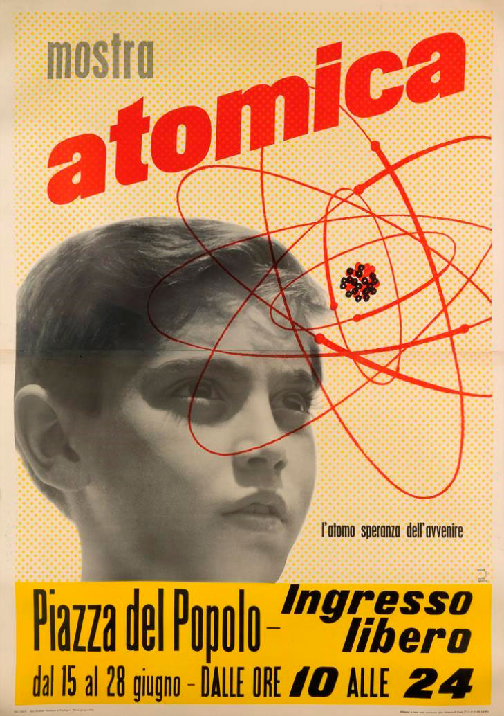 Mostra atomica (Рекламный плакат выставки, посвящённой атому), 1954