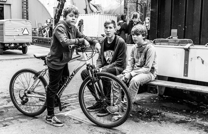 Мальчишки и велосипеды *  Boys and bicycles