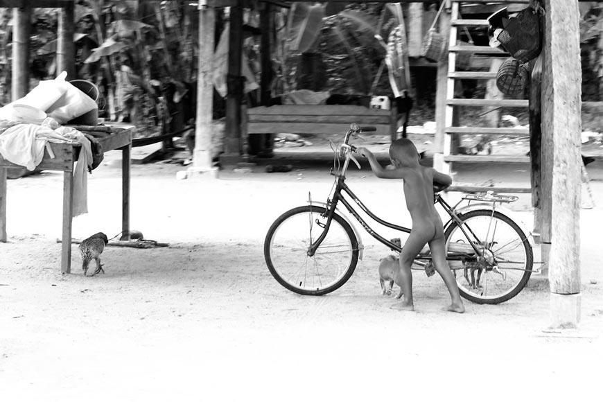 Naked boy with bike (Голый мальчик с велосипедом), 2010