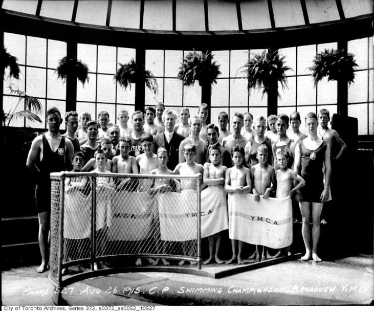 Swimming Championship, YMCA Pool (Чемпионат по плаванию, YMCA бассейн), 1915 