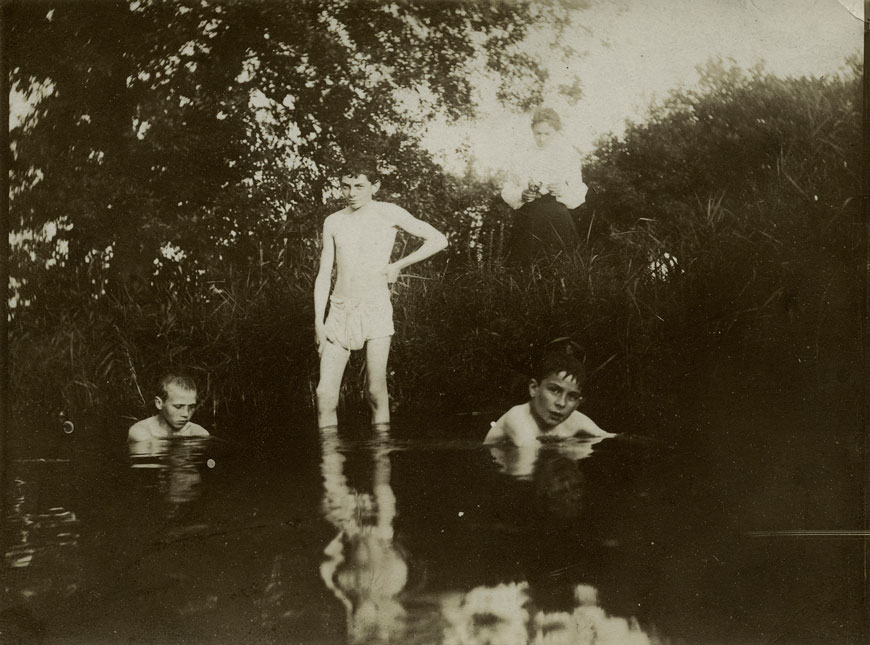 Bathing scene in the reed pond (Сцена купания в камышах), 1920s