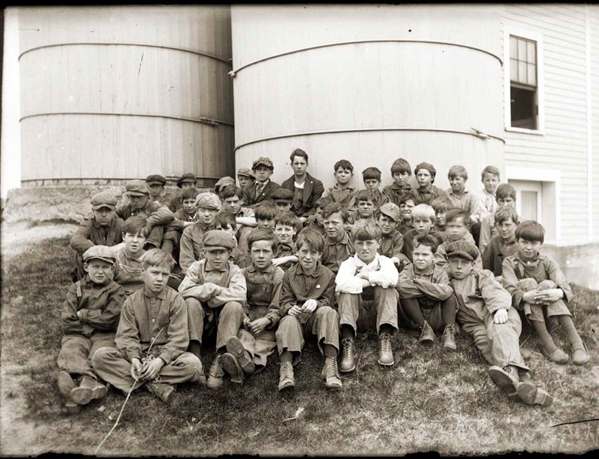 Hillside School students (Учащиеся Хиллсайдской школы), c.1910