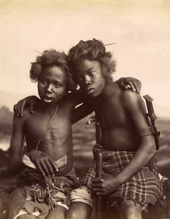 Portrait de deux jeune garçons, Egypte (Портрет двух мальчиков, Египет), c.1880