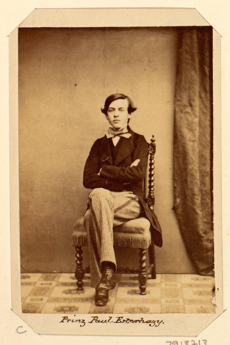 Prince Paul-Antoine-Nicolas Esterhazy (16) (Принц Поль-Антуан-Николя Эстерхази, (16), c.1860