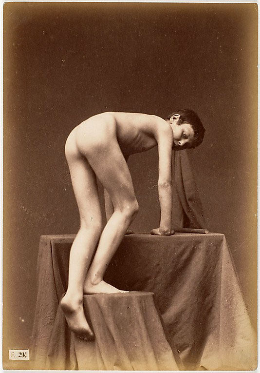 Young Boy, Nude, From the Back, Climbing (Карабкающийся мальчик, голый, со спины) , c.1860