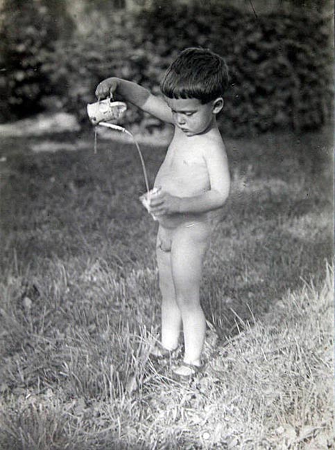 Boy with a children's watering can (Мальчик с детской лейкой), 1930s