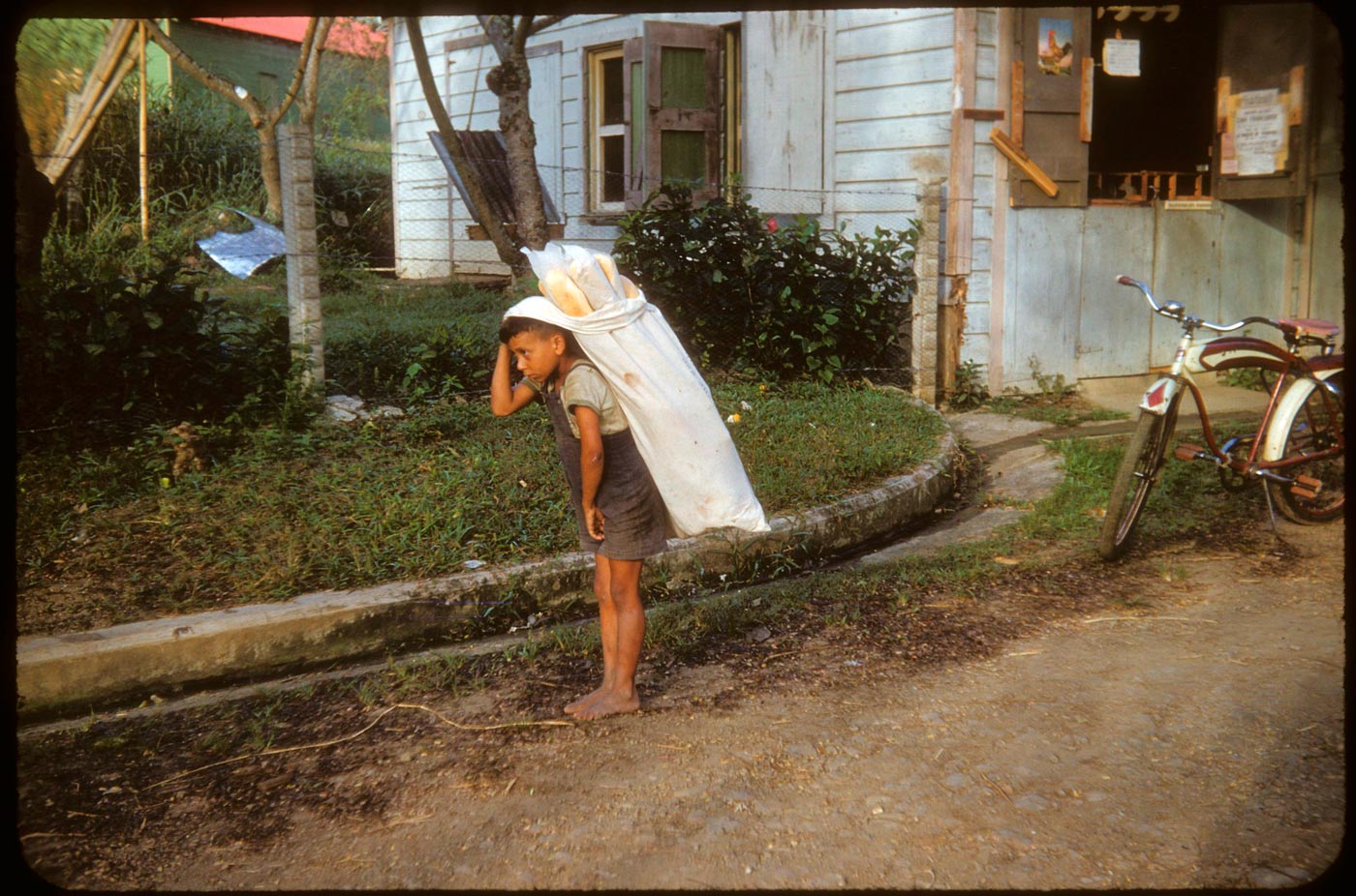 Boy with bag of bread / pan de agua (Мальчик с мешком хлеба), 1950s