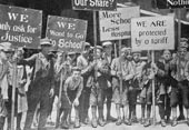Child labor strike / Детская забастовка трудящихся