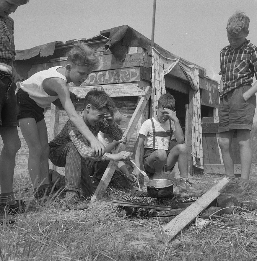 Jongensdorp in Amsterdam Noord (Деревня мальчиков на севере Амстердама), 5 August 1960
