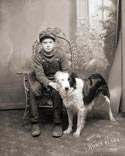 A young boy with a dog / Мальчик с собакой