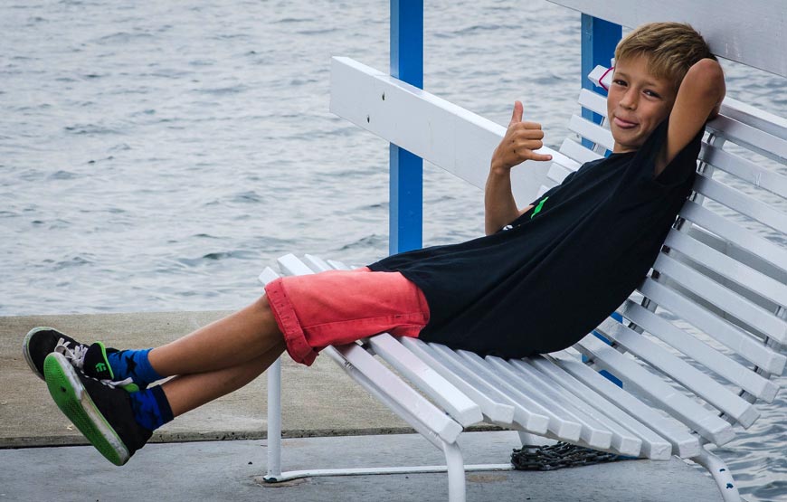 A boy at the beach (Мальчик на пляже), 2014