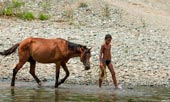 The little boy and the horse (Мальчик и лошадь)