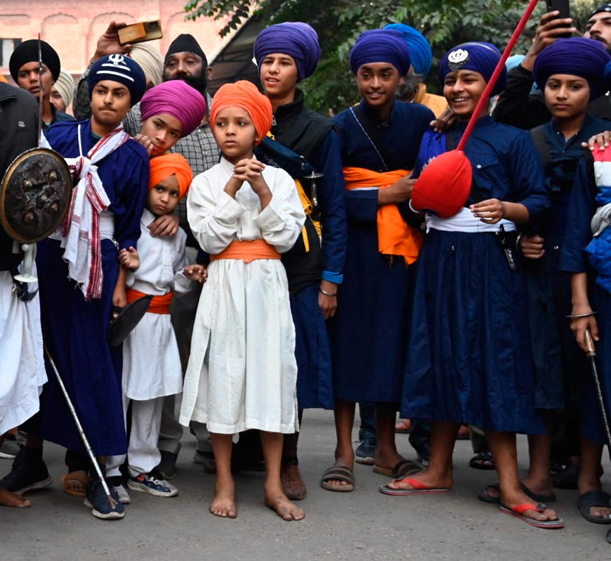 A religious procession to mark the martyrdom day of Guru Teg Bahadur (Религиозное шествие в ознаменование дня мученичества Гуру Тег Бахадура), Nov.2022