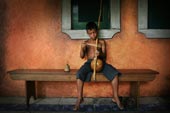 [boy with berimbau / мальчик с беримбау]