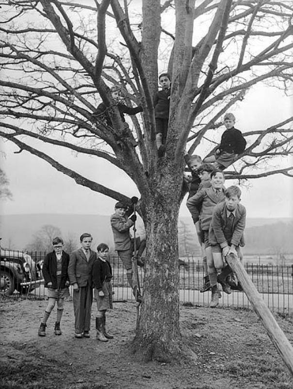 Llanelwedd School, Builth Wells (Билт Уэллс, школа Лланелведд), November 1952