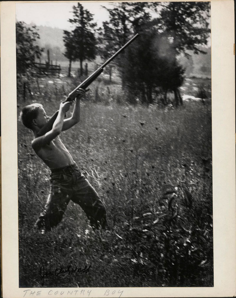 Jimmy Powell with a rifle (Джимми Поувелл с ружьём), 1950s