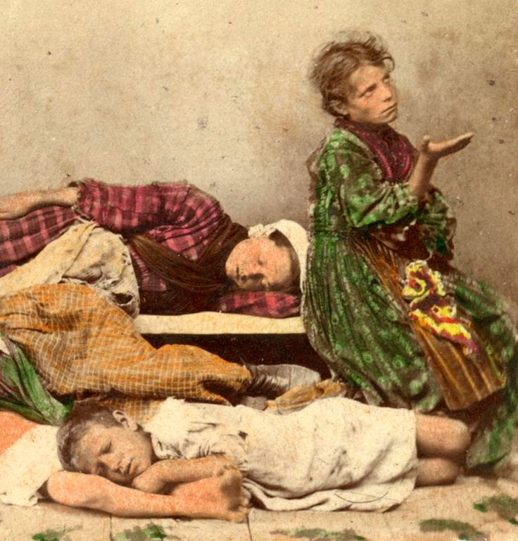 [Little beggars (Маленькие нищие)], c.1860