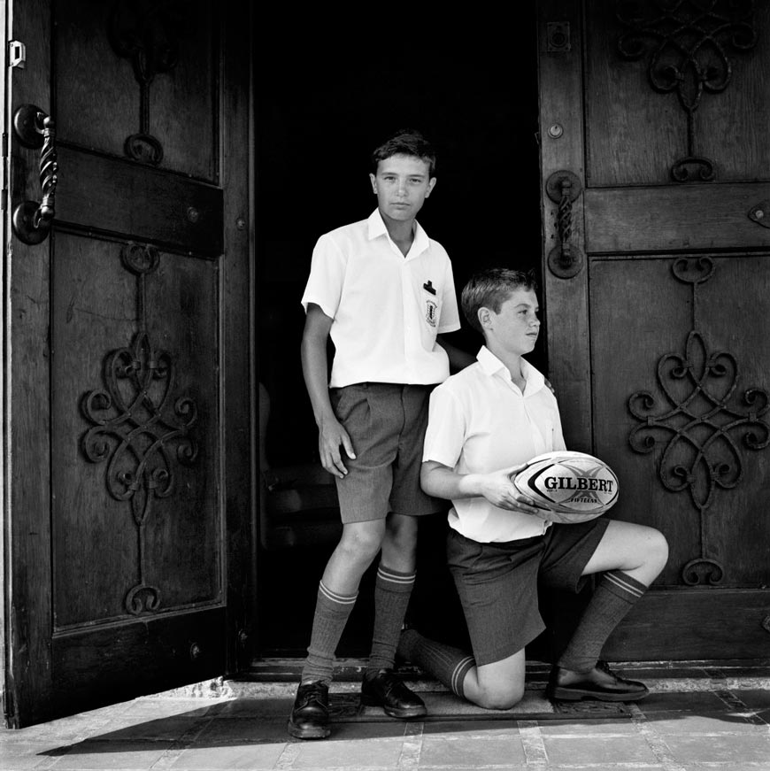 Johan and Andre Smit with Rugby Ball (Йохан и Андрэ Смит с мячом для регби)